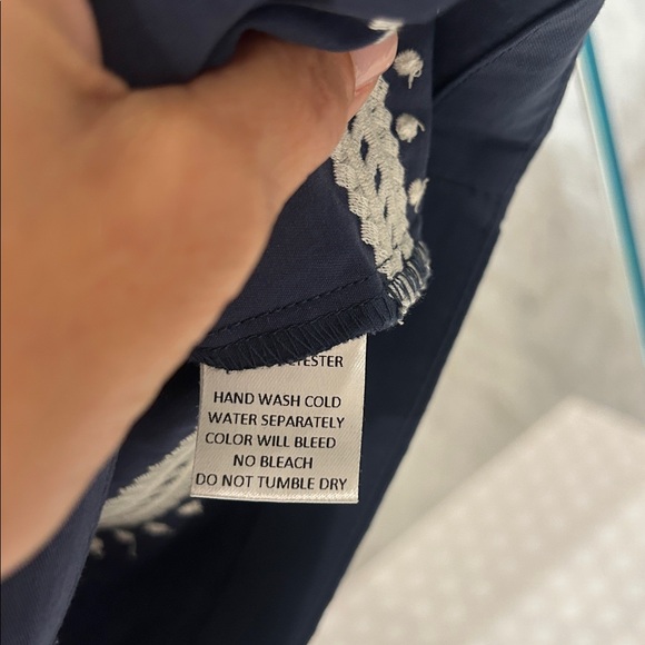 Avara pinch Roxanne, navy mini dress puff sleeve size Small EUC - Picture 5 of 7